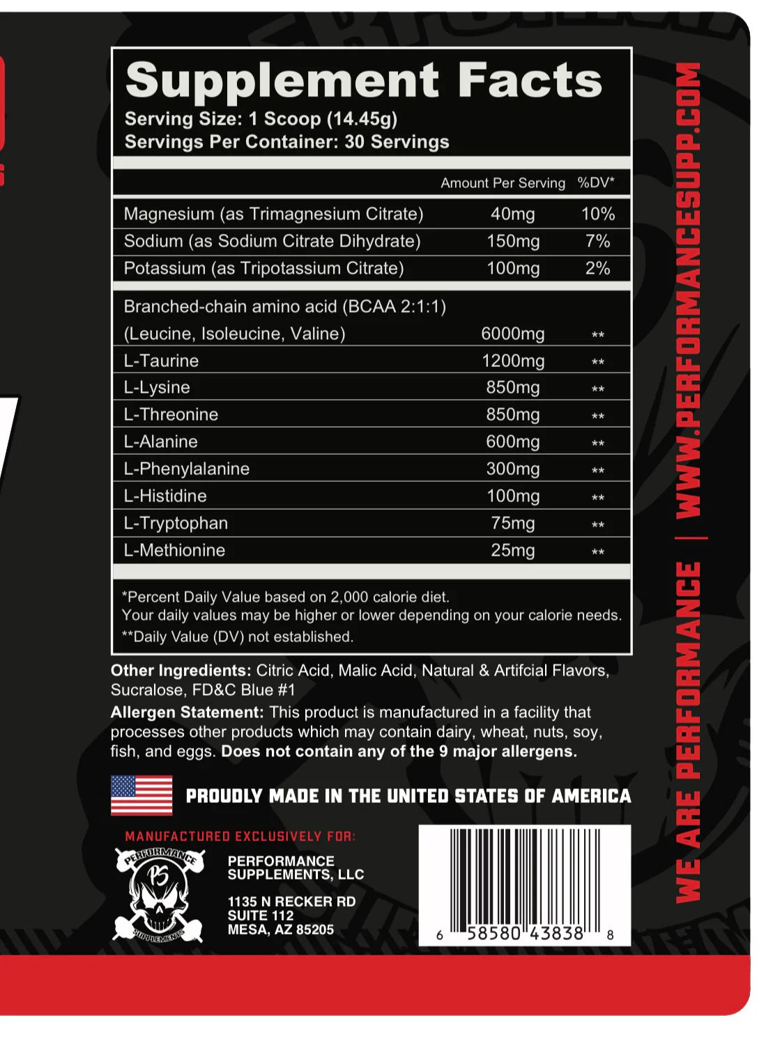 Performance Supplements Intra-Grow