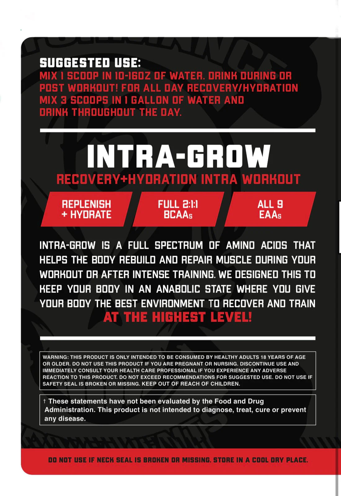 Performance Supplements Intra-Grow