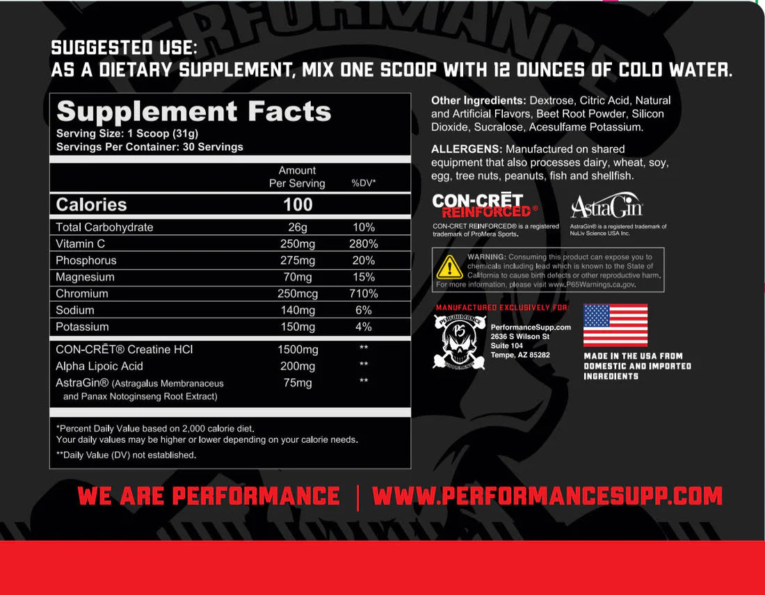 Performance Supplements Krea-Grow