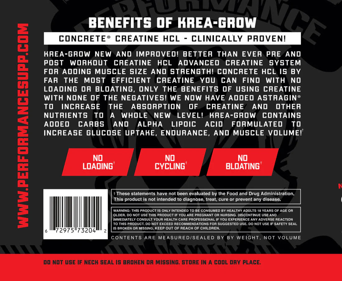 Performance Supplements Krea-Grow