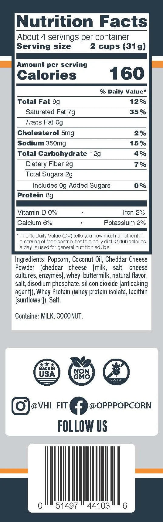 OPP Protein Popcorn