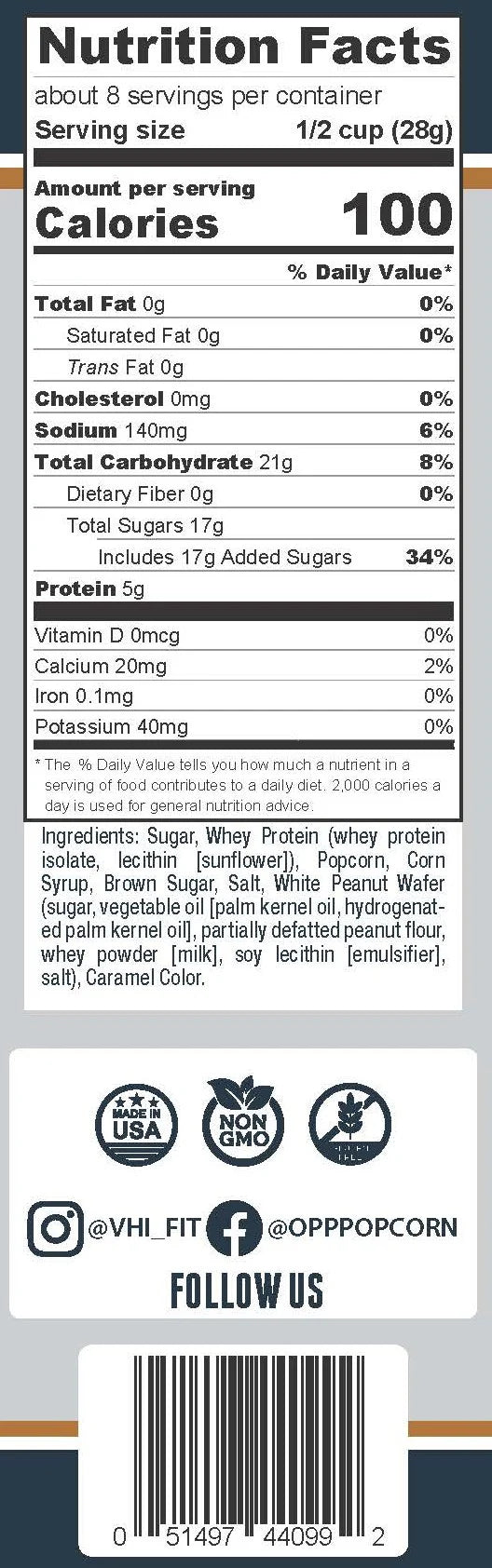 OPP Protein Popcorn