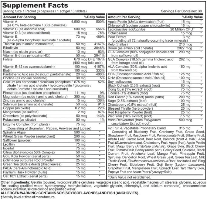 VHI Female Vitamin Pack